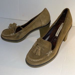VTG🇺🇸Tommy Hilfiger BoHo suede tassel heels
